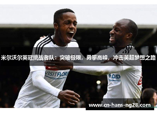 米尔沃尔英冠挑战者队：突破极限，勇攀高峰，冲击英超梦想之路