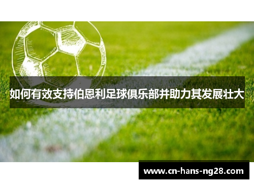 如何有效支持伯恩利足球俱乐部并助力其发展壮大